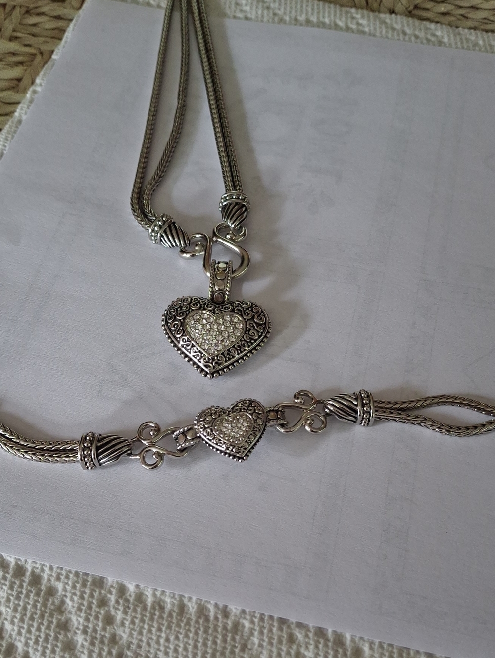 Lia Sophia "Love Dust" Set Of Necklace And Bracelet